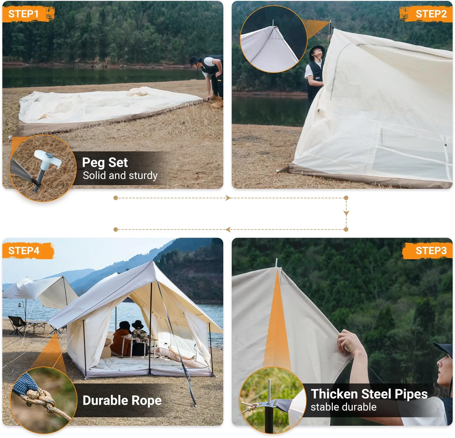 KingCamp Mountain In C2 Double-Layer House Tent