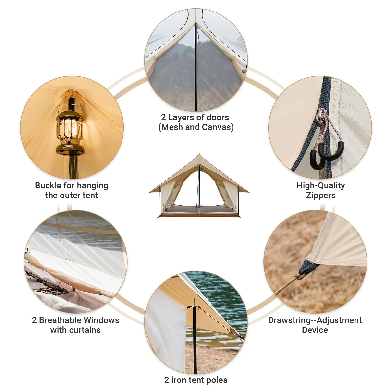 KingCamp Mountain In C2 Double-Layer House Tent