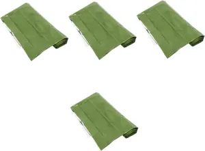Kisangel 4pcs Emergency Survival Blanket Camping Blanket for Rain Moisture Protection