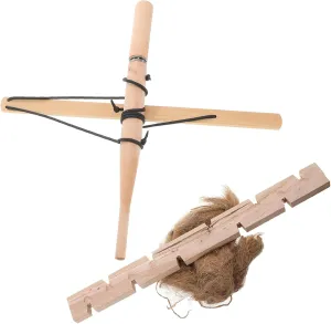 Kisangel Bow Drill Fire Starters Kit Lightweight Outdoor for Friction Fire Making for Camping Hiking and Outdoor Education Safe and Versatile