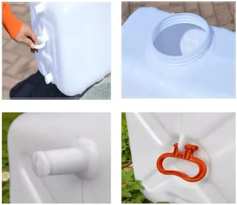 Large Plastic Water Storage Tanks 50L/80L/110L/200L Emergency Water Storage Camping & Hiking Water Storage Water Container Multifunctional Water Tank