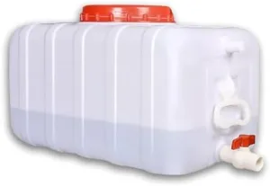 Large Plastic Water Storage Tanks 50L/80L/110L/200L Emergency Water Storage Camping & Hiking Water Storage Water Container Multifunctional Water Tank