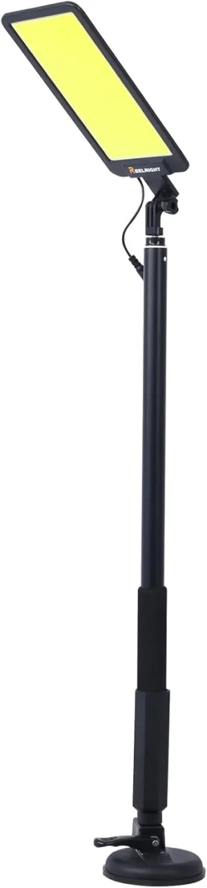 LED Camping Light, 12V 10000 Lumen Super Bright Portable Outdoor Lights with Telescoping Pole Suction Cup Magnetic Base, Flood Lamp for Outdoors Camp, Fishing, Picnic, BBQ, Power Failure