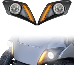 LED Golf Cart Head Light Kit for Yamaha Drive 2 2007-up Gas or Electric Golf Cart Front Driver Side Replace 12V Headlights Light Kit Assembly for Yamaha Drive 2
