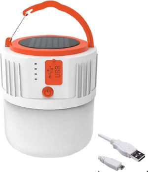 LED Solar Lantern Outdoor Tent Lights LED Emergency Light USB Charger Portable Atmosphere Lights Camping Fishing Waterproof Lights