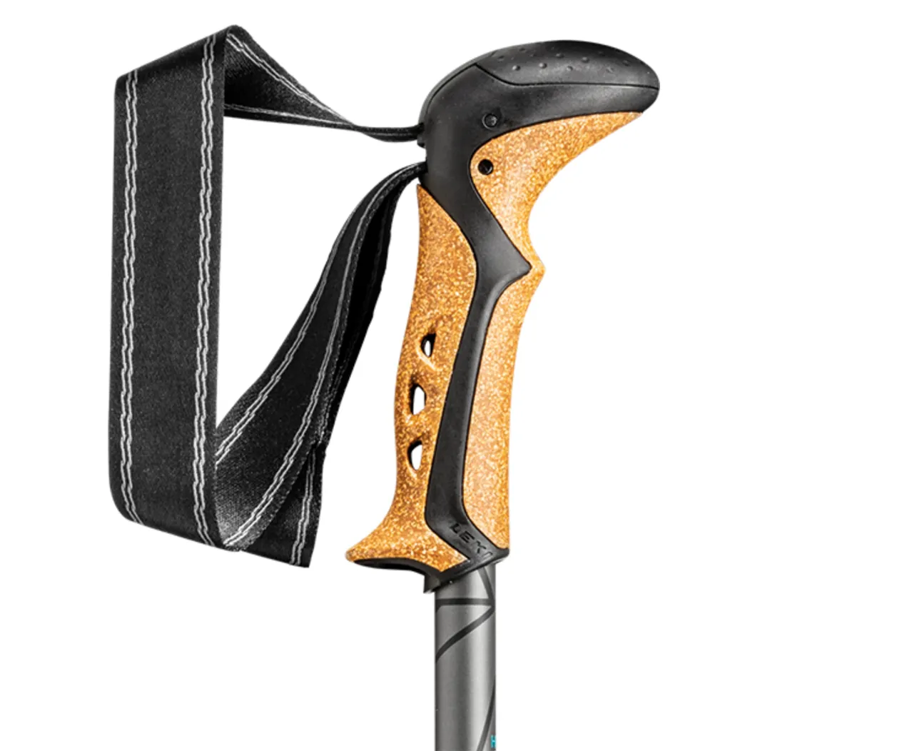 Leki Khumbu Lite Anti-Shock Hiking/Trekking Poles (Black/Petrol/Dark Anthracite)(Pair)