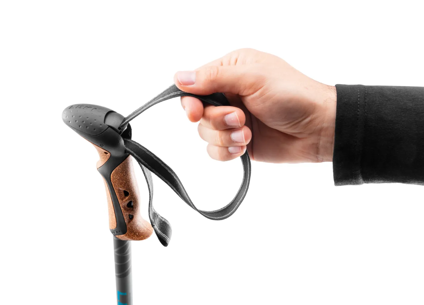 Leki Khumbu Lite Anti-Shock Hiking/Trekking Poles (Black/Petrol/Dark Anthracite)(Pair)