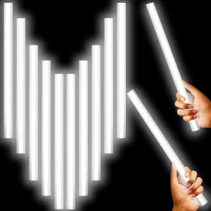 Lewtemi 10 Pcs 14 Inch Large Glow Sticks Christmas Jumbo Sticks Big Glow Stick Giant Light Stick Emergency Light Stick for Camping Accessories, Survival Kit