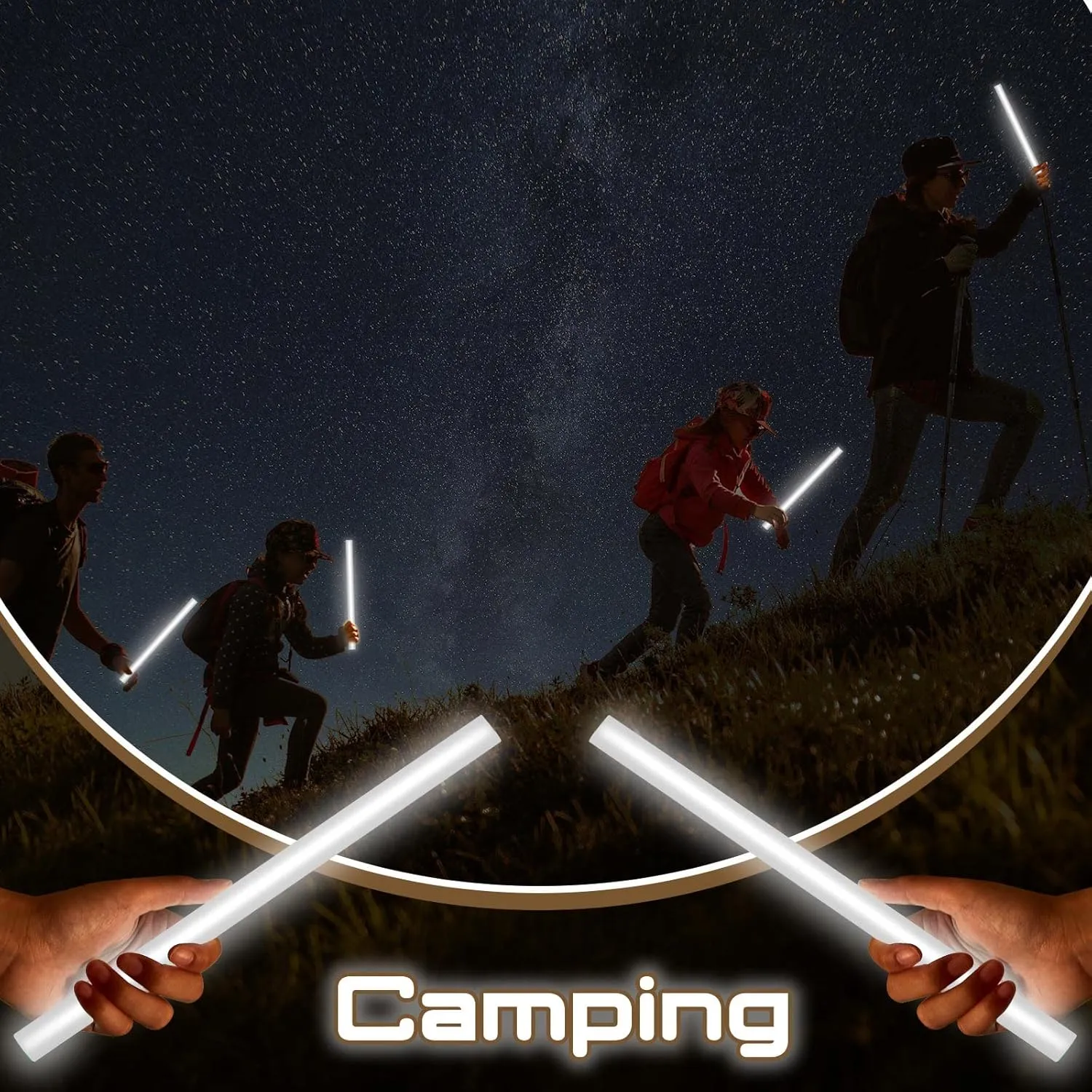 Lewtemi 10 Pcs 14 Inch Large Glow Sticks Christmas Jumbo Sticks Big Glow Stick Giant Light Stick Emergency Light Stick for Camping Accessories, Survival Kit