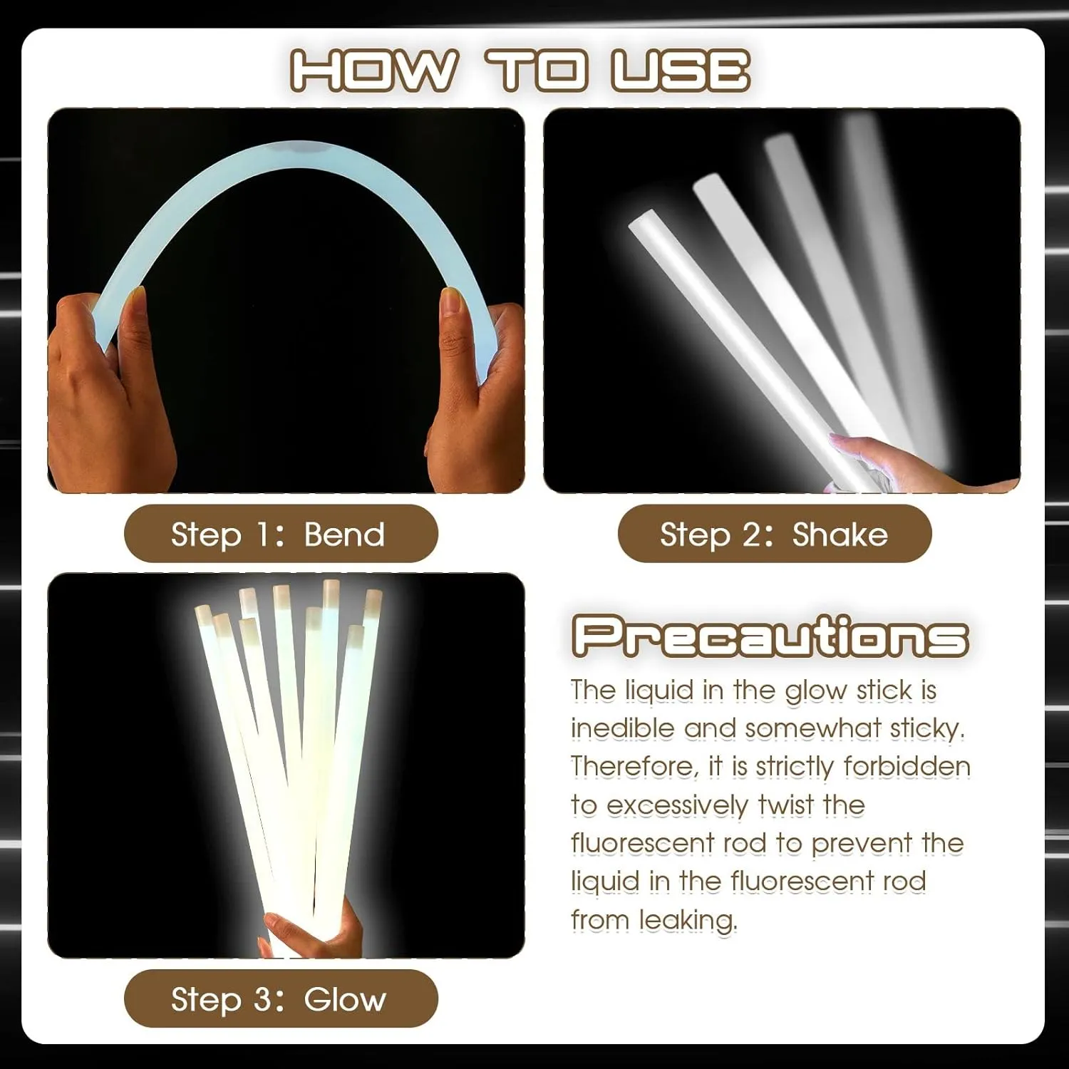 Lewtemi 10 Pcs 14 Inch Large Glow Sticks Christmas Jumbo Sticks Big Glow Stick Giant Light Stick Emergency Light Stick for Camping Accessories, Survival Kit