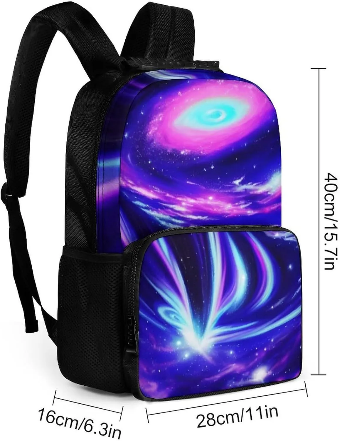 Lightweight Backpack for Gym Travel Bicycle - Big Capacity Multipurpose Anti-Theft Carry On Bag, Galaxy Space Art Travel Hiking Bag & Day Pack
