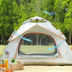 Lightweight Backpacking Tent,2-3 to-Person Ultralight Waterproof Camping Tent with a Mosquito mesh Feature and Dual-Sided Zippers, Large Size Easy Setup Tent for Family, Outdoor, Hiking
