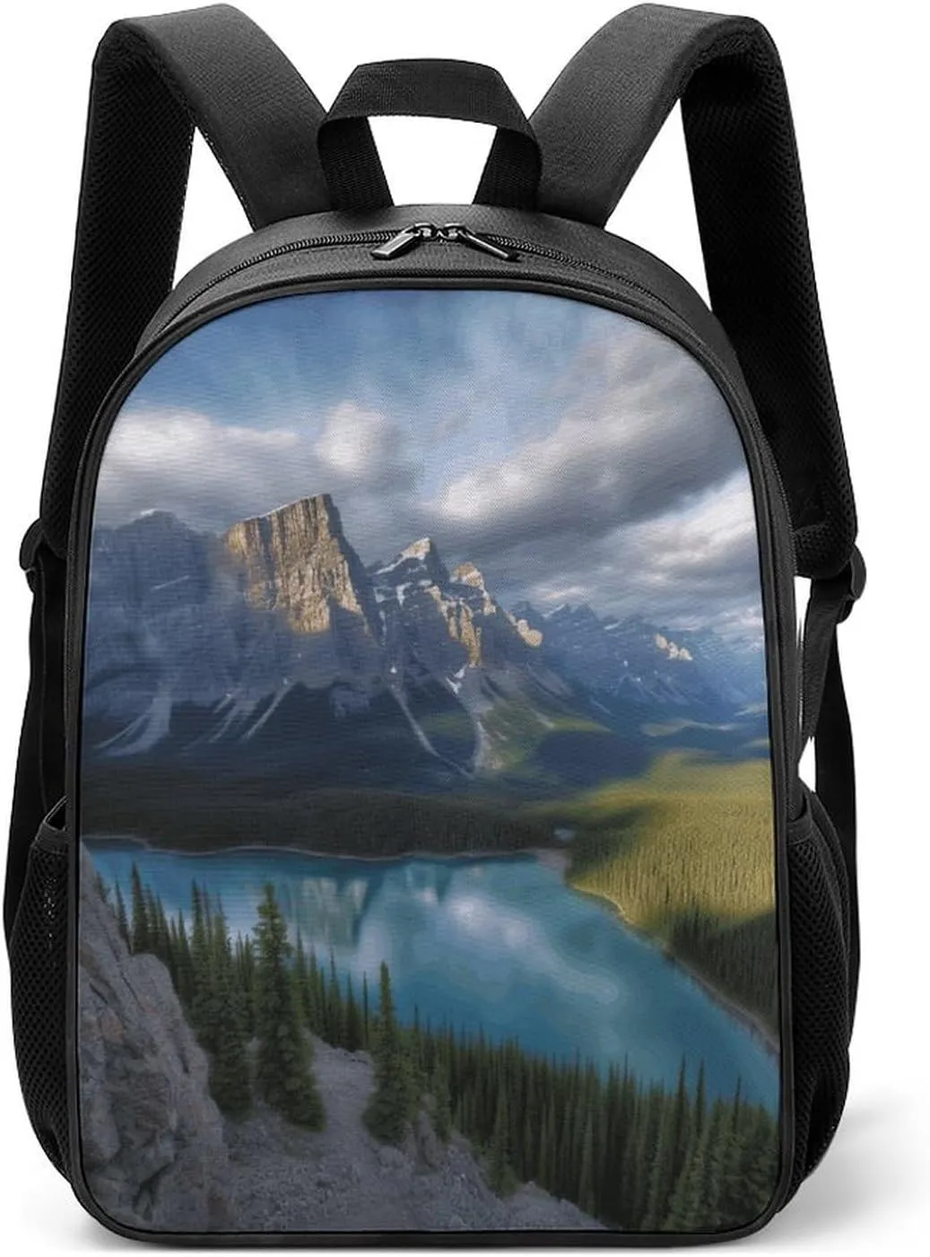 Lightweight Backpacks Cute Travel Bag Durable Banff Natural Scenery Printing Small Travel Backpack For Women & Men