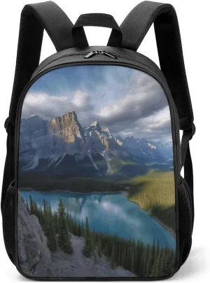 Lightweight Backpacks Cute Travel Bag Durable Banff Natural Scenery Printing Small Travel Backpack For Women & Men