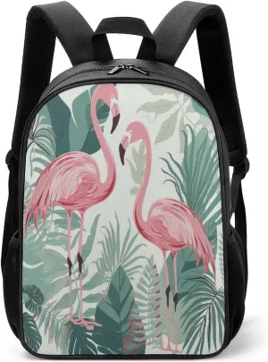 Lightweight Backpacks Cute Travel Bag Durable Cartoon Pink Bird Printing Small Travel Backpack For Women & Men