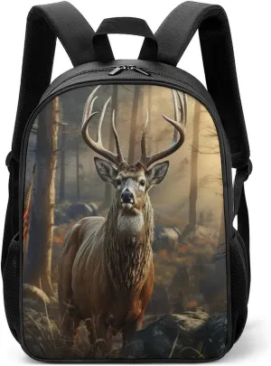 Lightweight Backpacks Cute Travel Bag Durable Deer Hunting Season Printing Small Travel Backpack For Women & Men