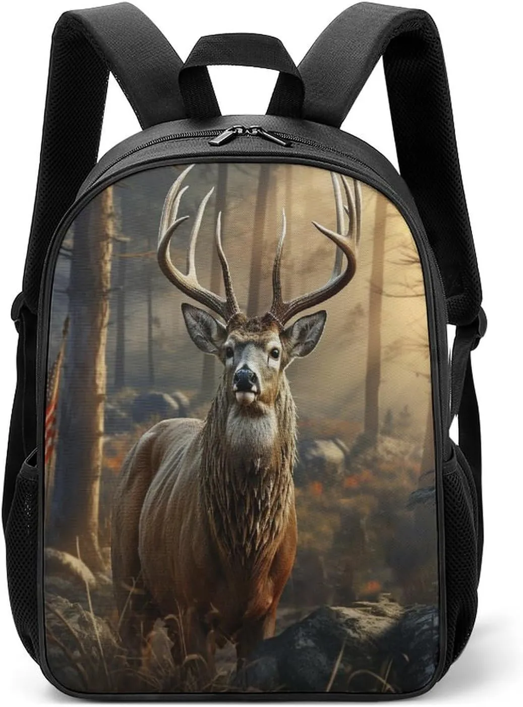 Lightweight Backpacks Cute Travel Bag Durable Deer Hunting Season Printing Small Travel Backpack For Women & Men