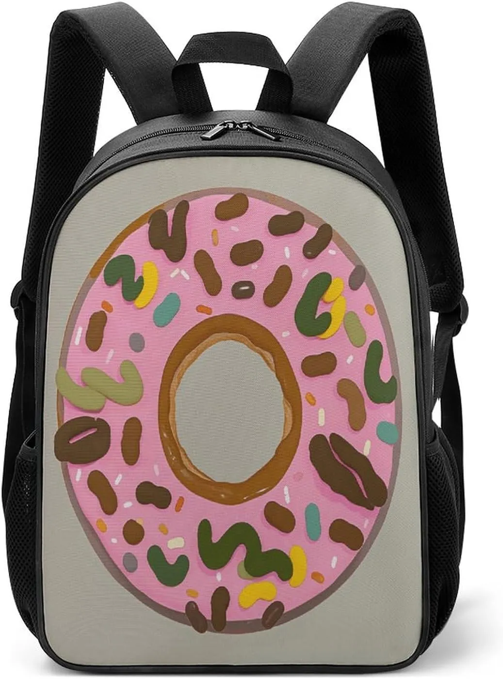 Lightweight Backpacks Cute Travel Bag Durable Donut Printing Small Travel Backpack For Women & Men