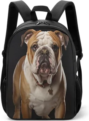 Lightweight Backpacks Cute Travel Bag Durable English Bulldog Printing Small Travel Backpack For Women & Men