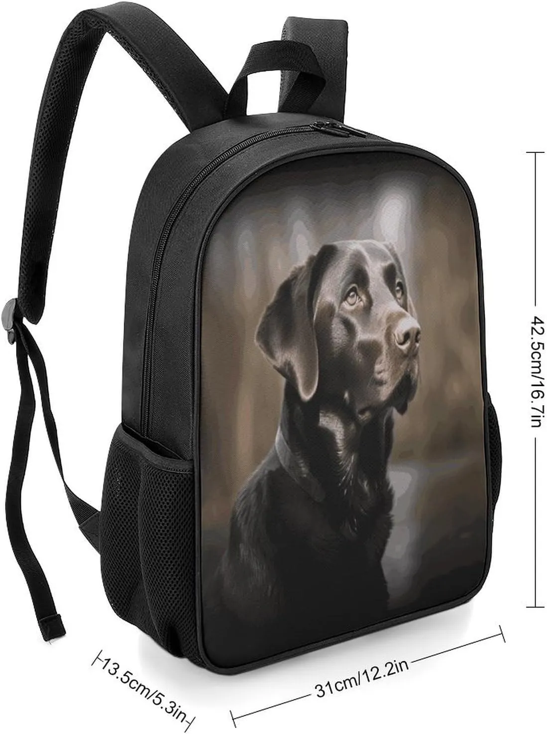 Lightweight Backpacks Cute Travel Bag Durable Labrador Retriever Printing Small Travel Backpack For Women & Men