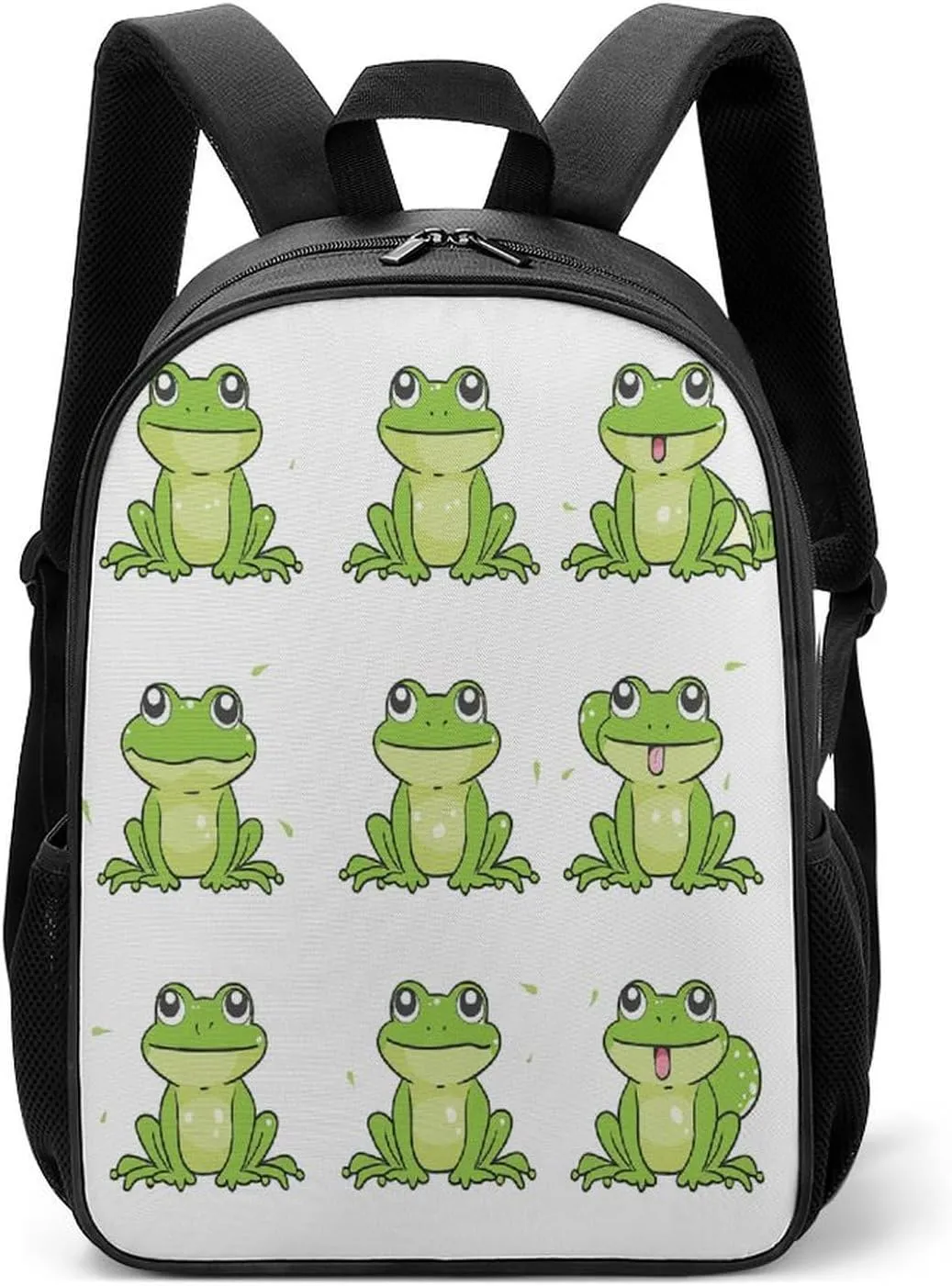 Lightweight Backpacks Cute Travel Bag Durable Little Green Frog Printing Small Travel Backpack For Women & Men