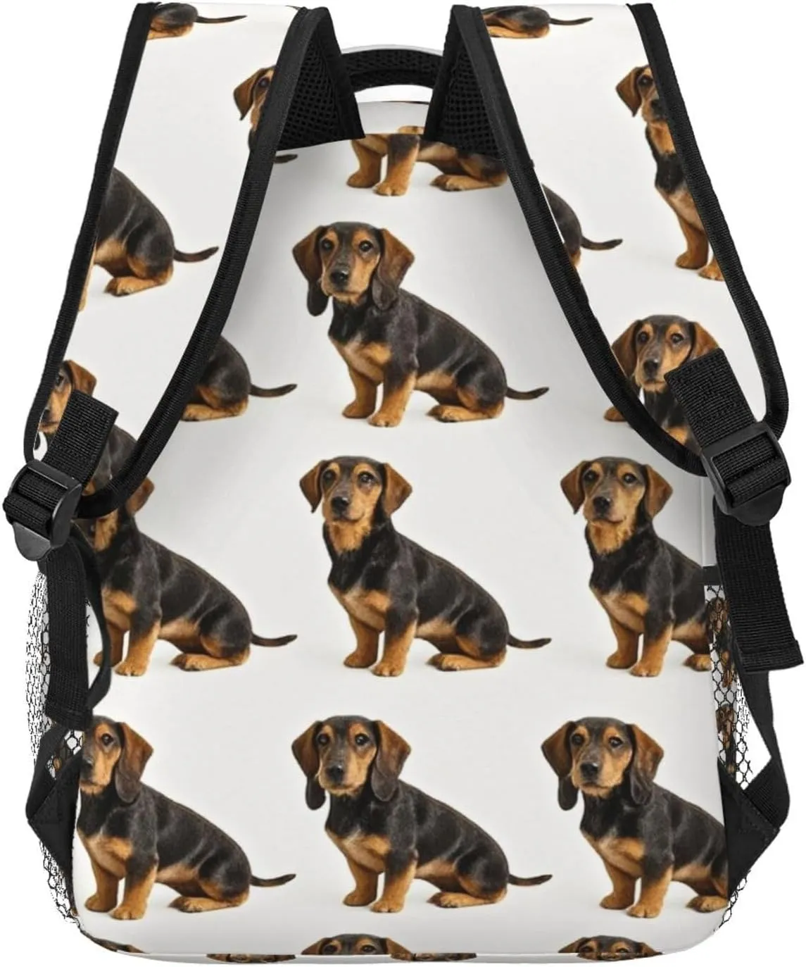 Lightweight Daypack Backpack for Trekking Work Running - Big Capacity Multipurpose Anti-Theft Bookbag, Crazy Pet Dog Art Business Computer Bag