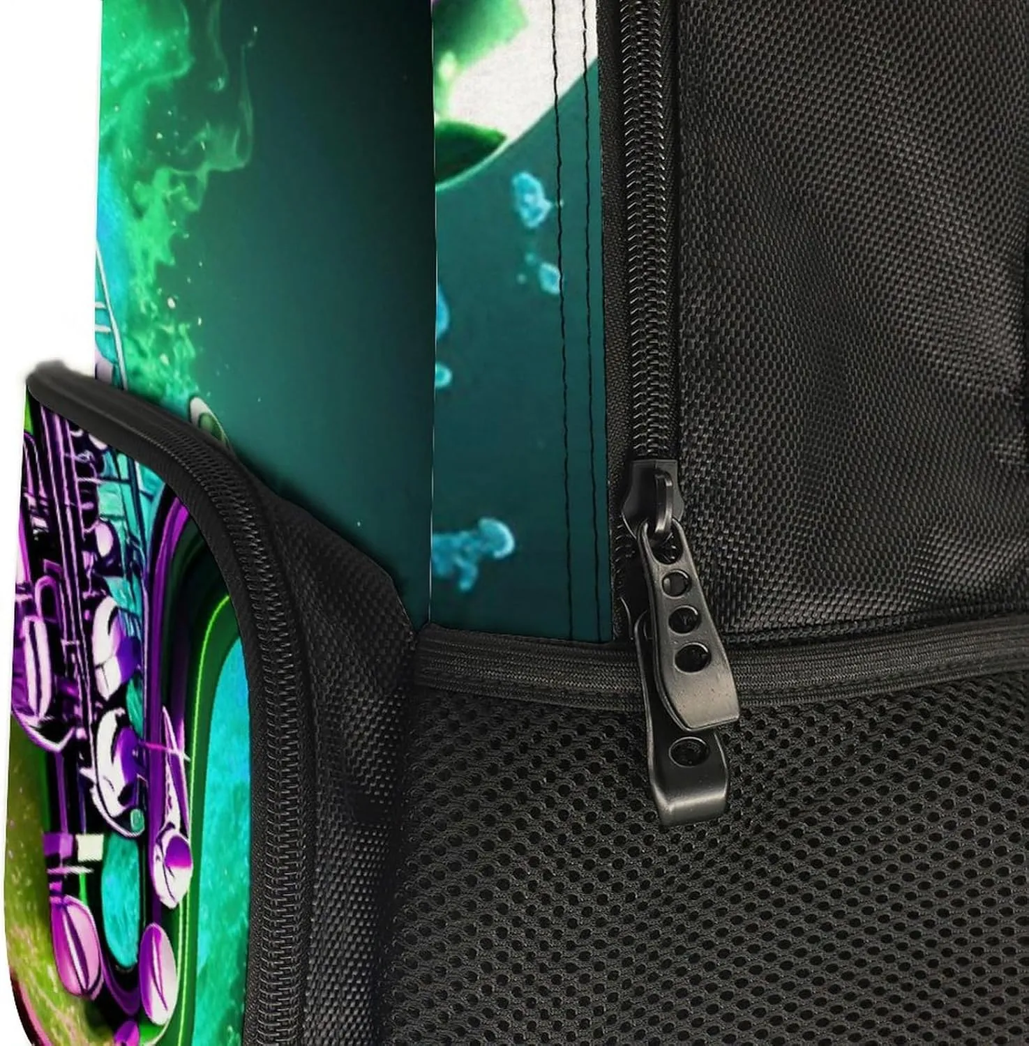 Lightweight Daypack for Camping Business Walking Cycling - Large Capacity Anti-Theft Multipurpose Bookbag, Saxophone In Fire And Water Art Gym Outdoor Hiking Backpack