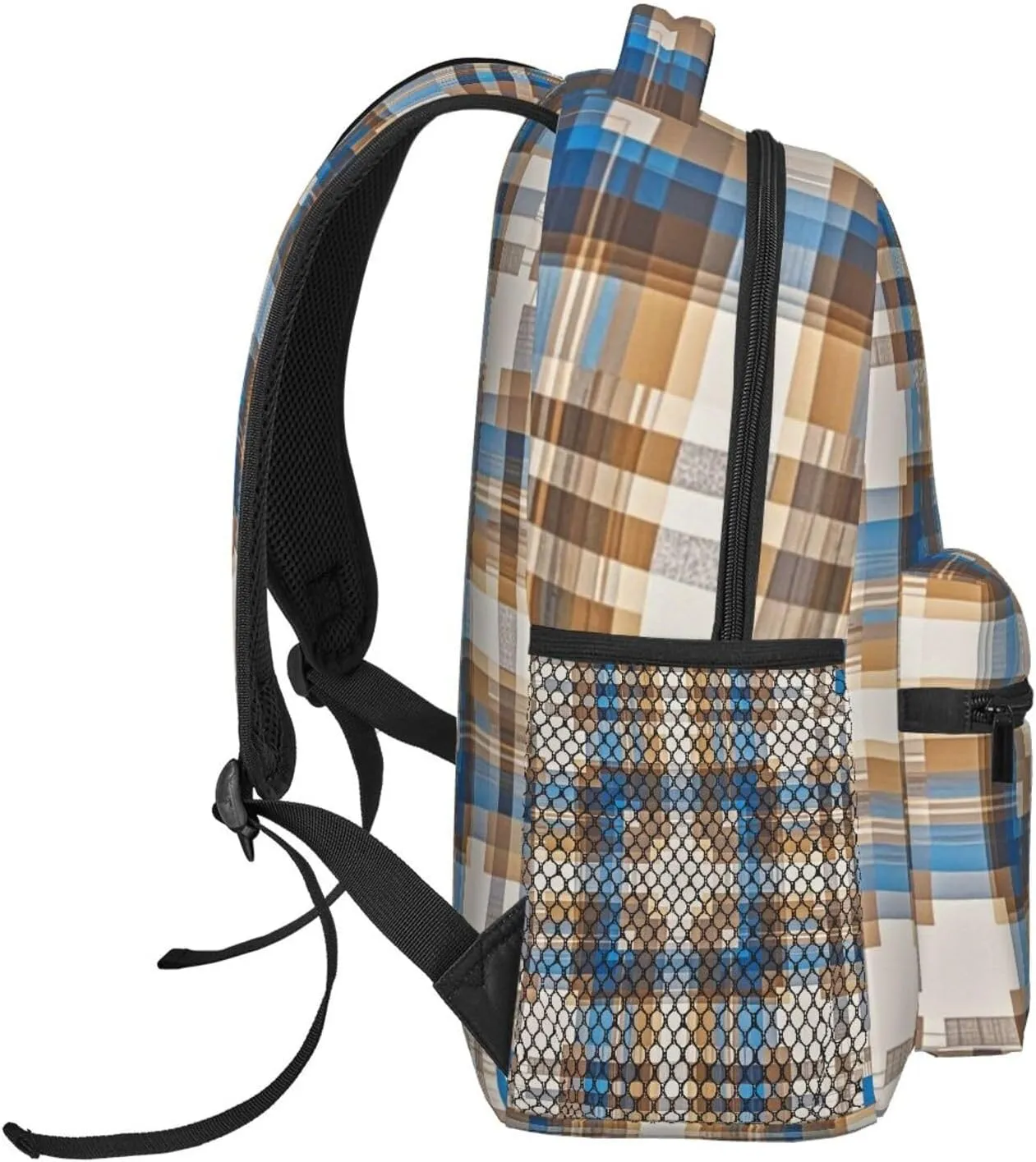 Lightweight Daypack for Camping Business Walking Cycling - Large Capacity Anti-Theft Multipurpose Bookbag, Scottish Tartan Plaid Art Gym Outdoor Hiking Backpack