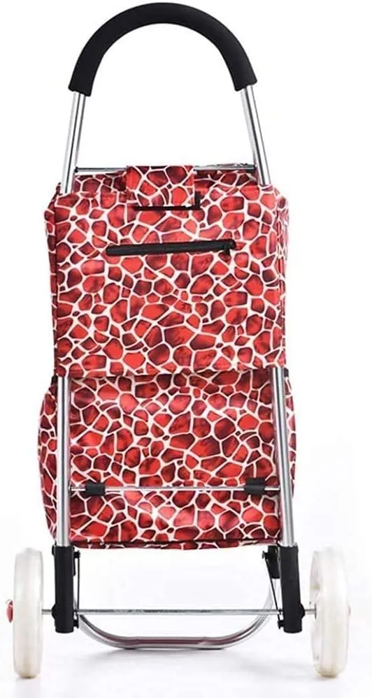 Lightweight, Shopping Cart Shopping Cart Foldable Shopping Cart Trolley Bag Wheeled Heavy Duty Collapsible Grocery Cart Condo Apartment