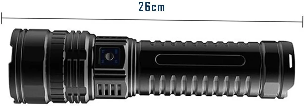 Long Range Bright Flashlight High Power Led Telescopic Bright Flashlight