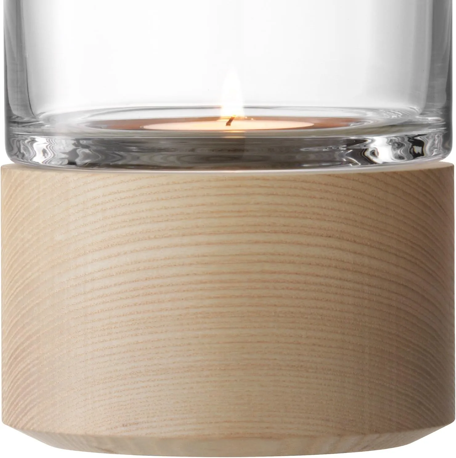 LSA International Lotta Lantern and Ash Base 13 cm, H13cm/Ø10cm