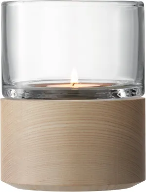LSA International Lotta Lantern and Ash Base 13 cm, H13cm/Ø10cm