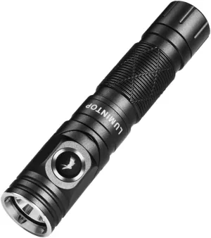 LUMINTOP L1 Flashlight, 900 Lumen Rechargeable Tactical Flashlight, 90 Degree IPX4 Waterproof LED Mini Flashlight 6 Modes - 126m Distance Best High Performance LED for Camping, Outdoor, Hiking Gift
