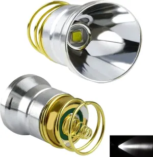 LUXNOVAQ [2 Pack] Flashlight Bulb, LED Replacement Bulbs Drop-in P60 Design Module for Surefire Hugsby C2 G2 Z2 6P 9P G3 S3 D2 Ultrafire 501B 502B, 1200LM 1 Mode LED Lamp Bulb Torch Repair Parts