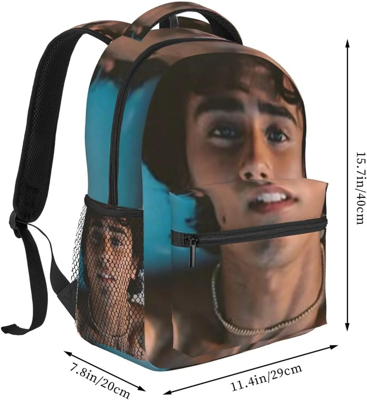M-ichael Cimino Casual Student Backpack With Adjustable Shoulder Straps And Cushioned Back For Comfort Black
