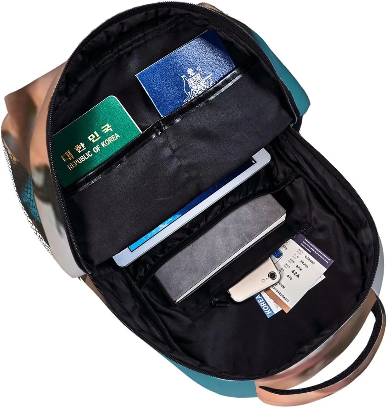M-ichael Cimino Casual Student Backpack With Adjustable Shoulder Straps And Cushioned Back For Comfort Black
