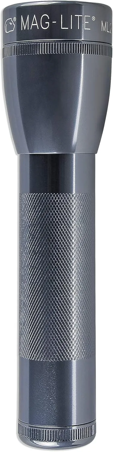 Mag Instrument Maglite ML25LT LED 2-Cell C Flashlight, Gray (ML25LT-S2096)