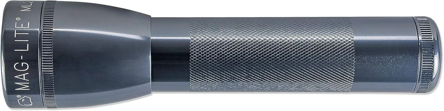 Mag Instrument Maglite ML25LT LED 2-Cell C Flashlight, Gray (ML25LT-S2096)