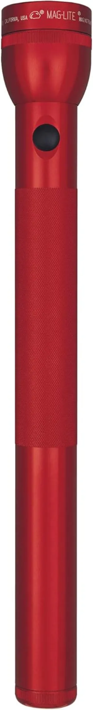 Maglite Heavy-Duty Incandescent 5-Cell D Flashlight in Display Box, Red