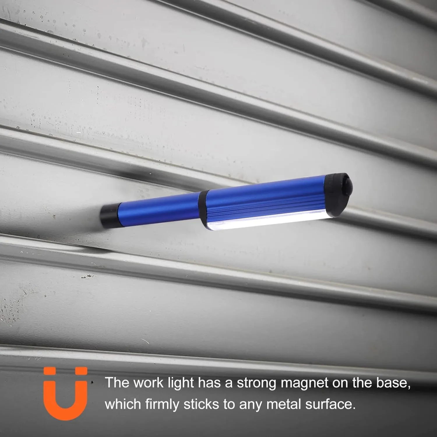 Magnet Flashlight 300 Lumens Led Clip-on Pen Light for Mechanics Camping Car Office Emergency