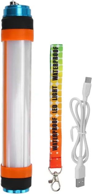 Magnetic Camping Light 6 Modes IP68 Waterproof Reable LED Tent Flashlight for Outdoor Emergency Running Hiking (T-25)