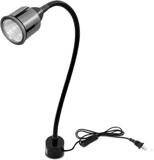 Magnetic LED Work Light with Flexible Gooseneck and Magnetic Base, Magnetic LED Lamp 750 Lumen for Workshop, Lathe, Sewing Machine, Grill Lighting