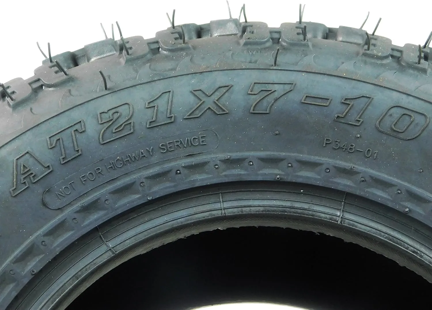 MASSFX 21x7-10 Front Tires (2) for Sport Quad: All-Terrain (ATV), Utility-Task (UTV), and Side-by-Side (SxS) Vehicles - 4-Ply with 15mm Tread Depth 21x7x10 (2-Pack)
