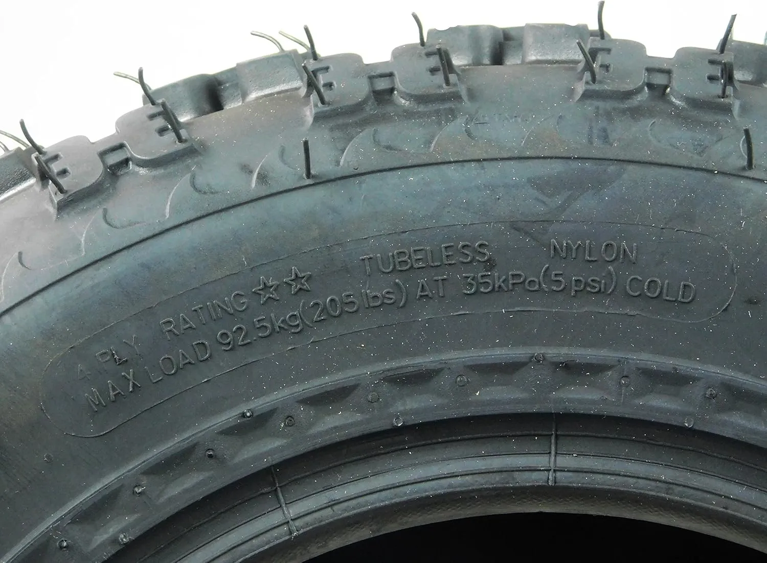 MASSFX 21x7-10 Front Tires (2) for Sport Quad: All-Terrain (ATV), Utility-Task (UTV), and Side-by-Side (SxS) Vehicles - 4-Ply with 15mm Tread Depth 21x7x10 (2-Pack)