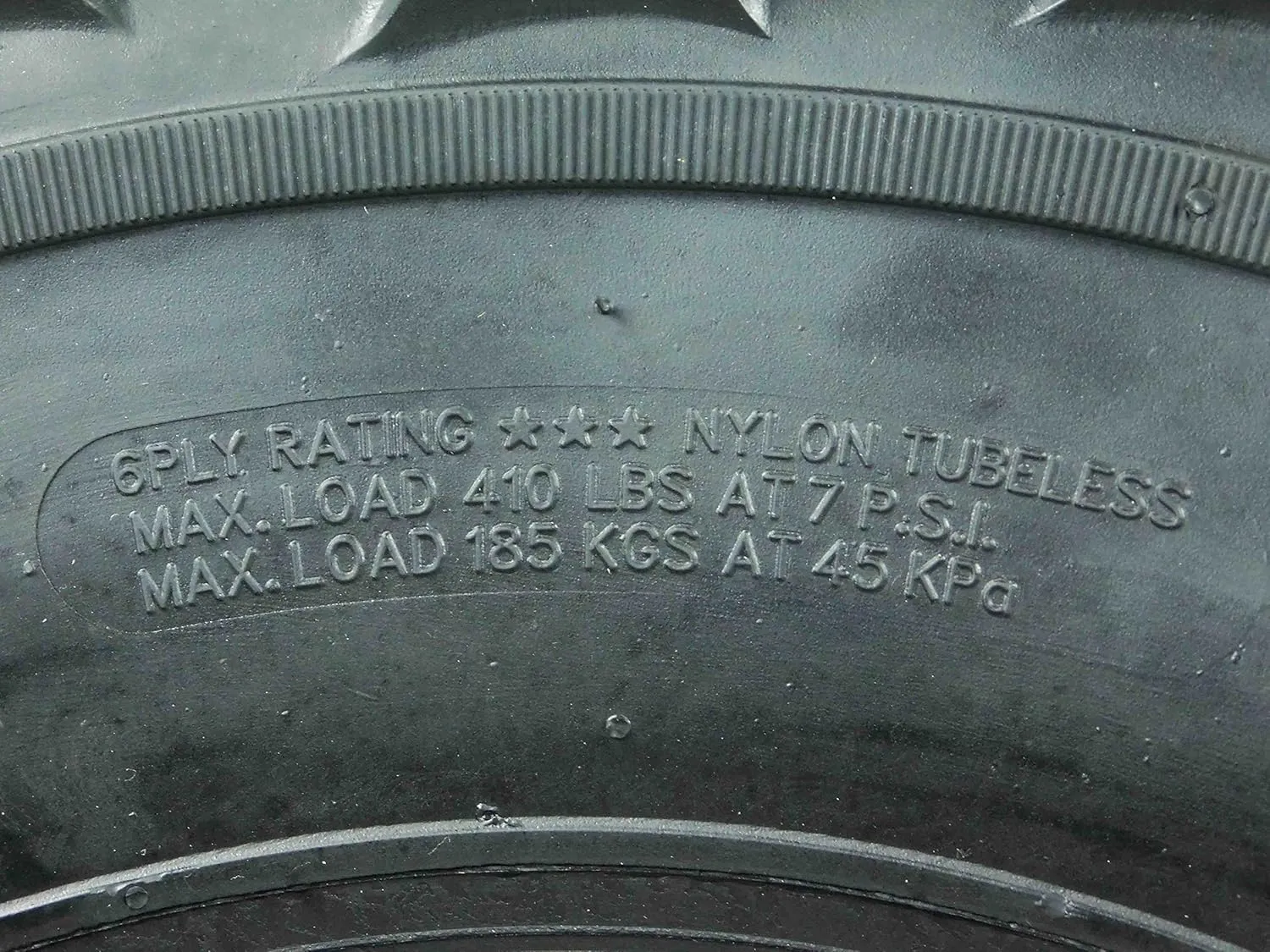 MASSFX 26x9-12 Front Tire for All-Terrain (ATV), Utility-Task (UTV), and Side-by-Side (SxS) Vehicles - 6-Ply with 1/2" Tread Depth 26x9x12