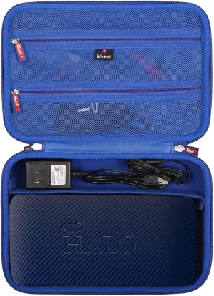 Mchoi Hard Case Suitable for Halo Bolt Air 58830/58830/57720 / ACDC Max 55500 mWh Portable Emergency Power Kit, Waterproof Shockproof Car Jump Starter Protective Case, Case Only, Blue