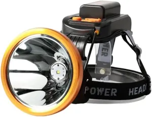 MDybf Overhead Light Strong Light Headlight LED Charging Long-Range Head-Mounted Outdoor Miner's Lamp Night Fishing Light Flashlight, Black