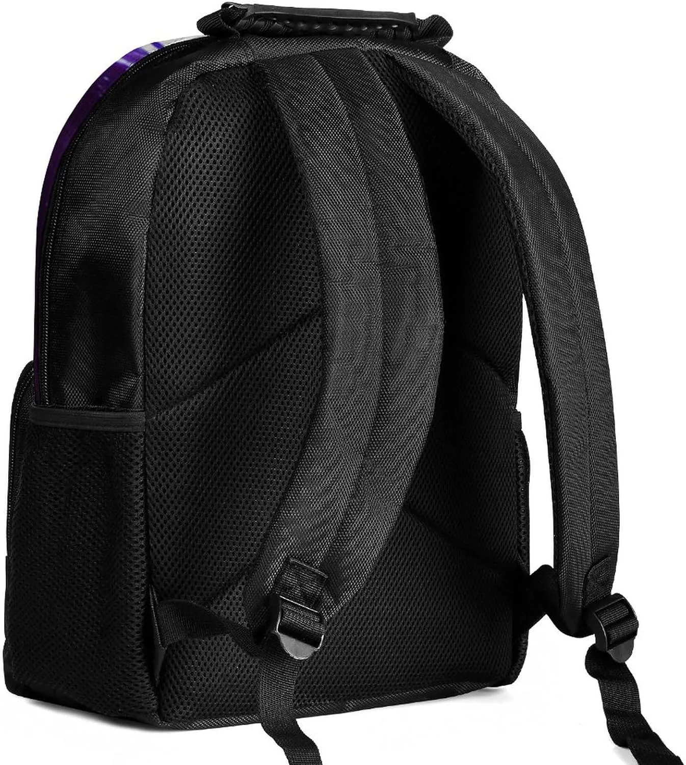 Men & Women Lightweight Galaxy Starry Sky Christmas Elk Moose Art Casual Daypack Large Capacity Bookbag With Adjustable Shoulder Straps for Gym Business Bicycle