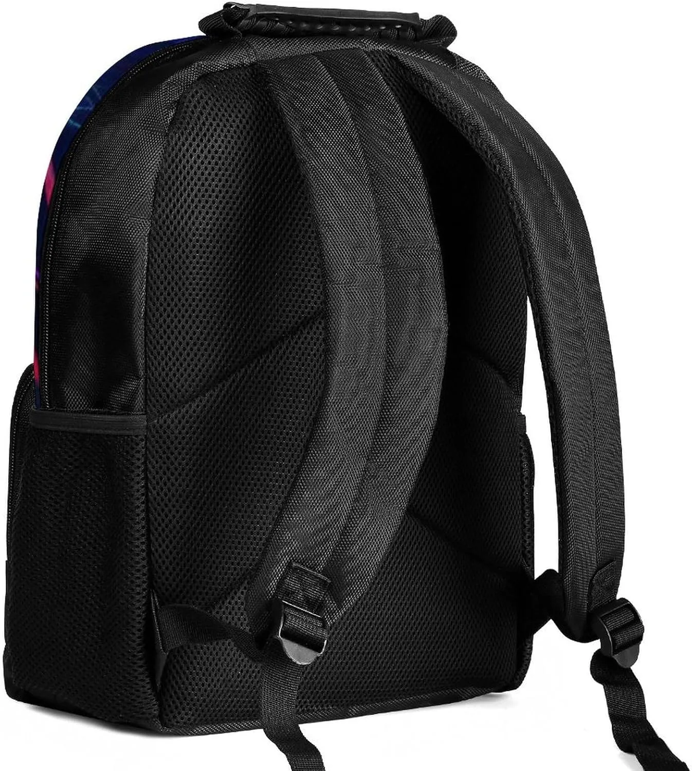 Men & Women Polyester Cool Lion In The Universe Surreal Style Art Backpack Large Capacity Bookbag With Smooth Zippers for Climbing Picnic Bicycle