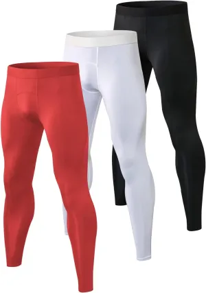 Men's Compression Pants Cool Dry Athletic Workout Leggings Sports Running Active Tights Base Layer